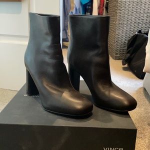 Vince Paige Chocolate Ankle Boots - Size 7.5